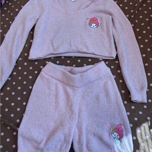 Hot Topic Pink My Melody Plush Two-Piece Pajama Set